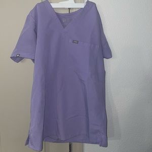 Figs lavender scrub top size XS